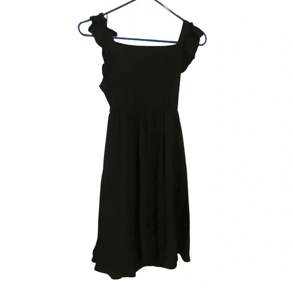 Elegant Black Ruffle Dress